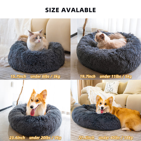 Fluffy Donut Pet Bed