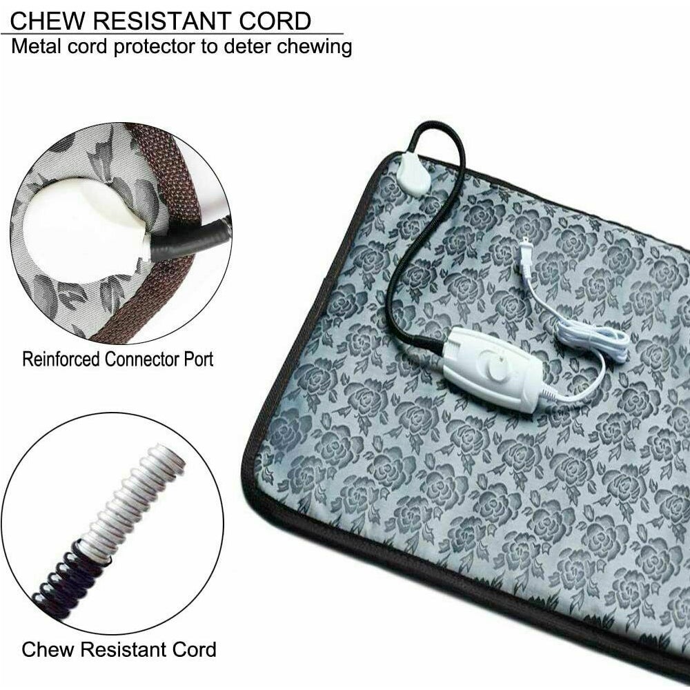 Laptop with chew resistant cord and metal protector 
