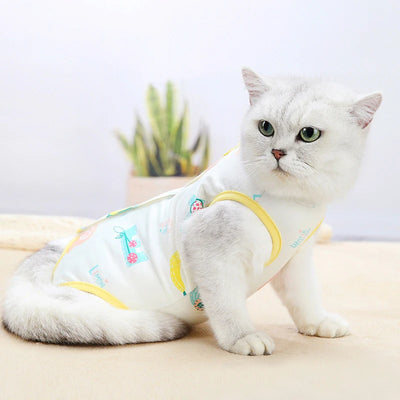 Pet Cat Surgical Recovery Dress