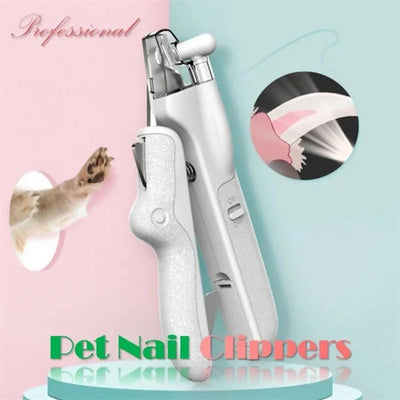 LED Light Pet Nail Clippers for Dogs and Cats