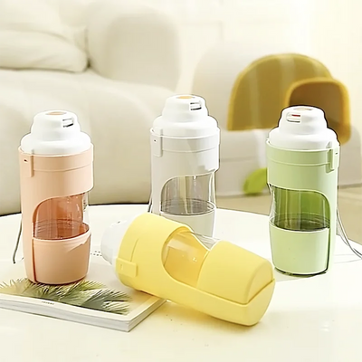 2-in-1 Pet Travel Water Bottle & Food Container