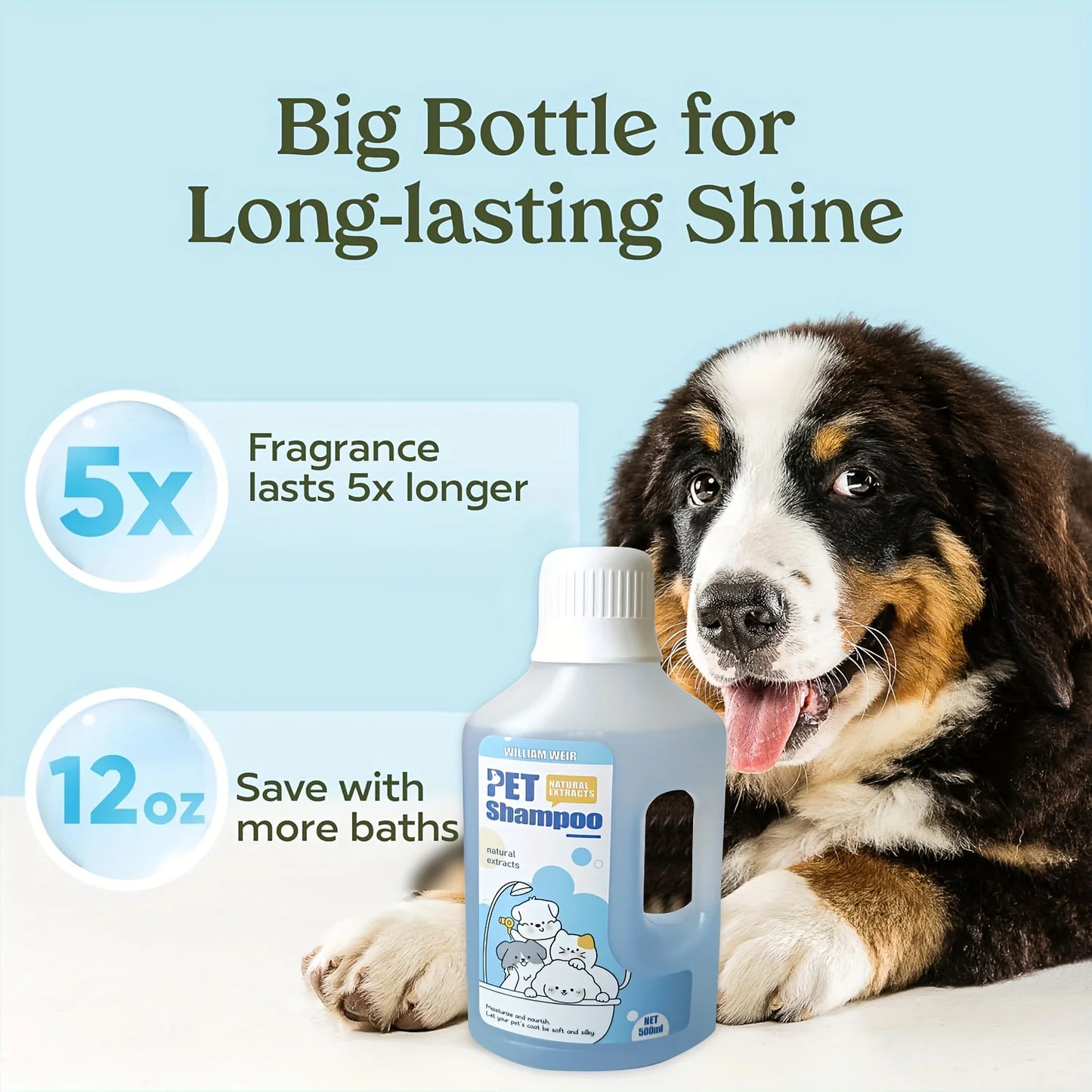 Gentle Pet Shampoo for Dogs & Cats