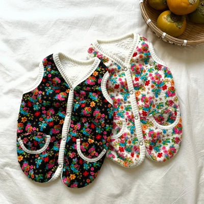 Pet Classic Shabby Flower Winter Coat