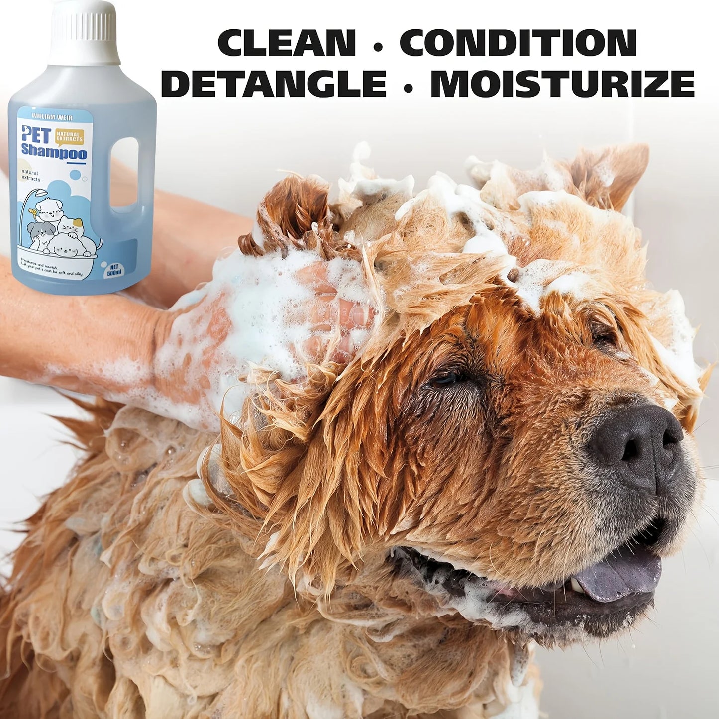 Gentle Pet Shampoo for Dogs & Cats