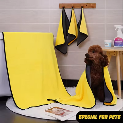 Pet Super Absorbent Quick-Dry Bath & Grooming Towel