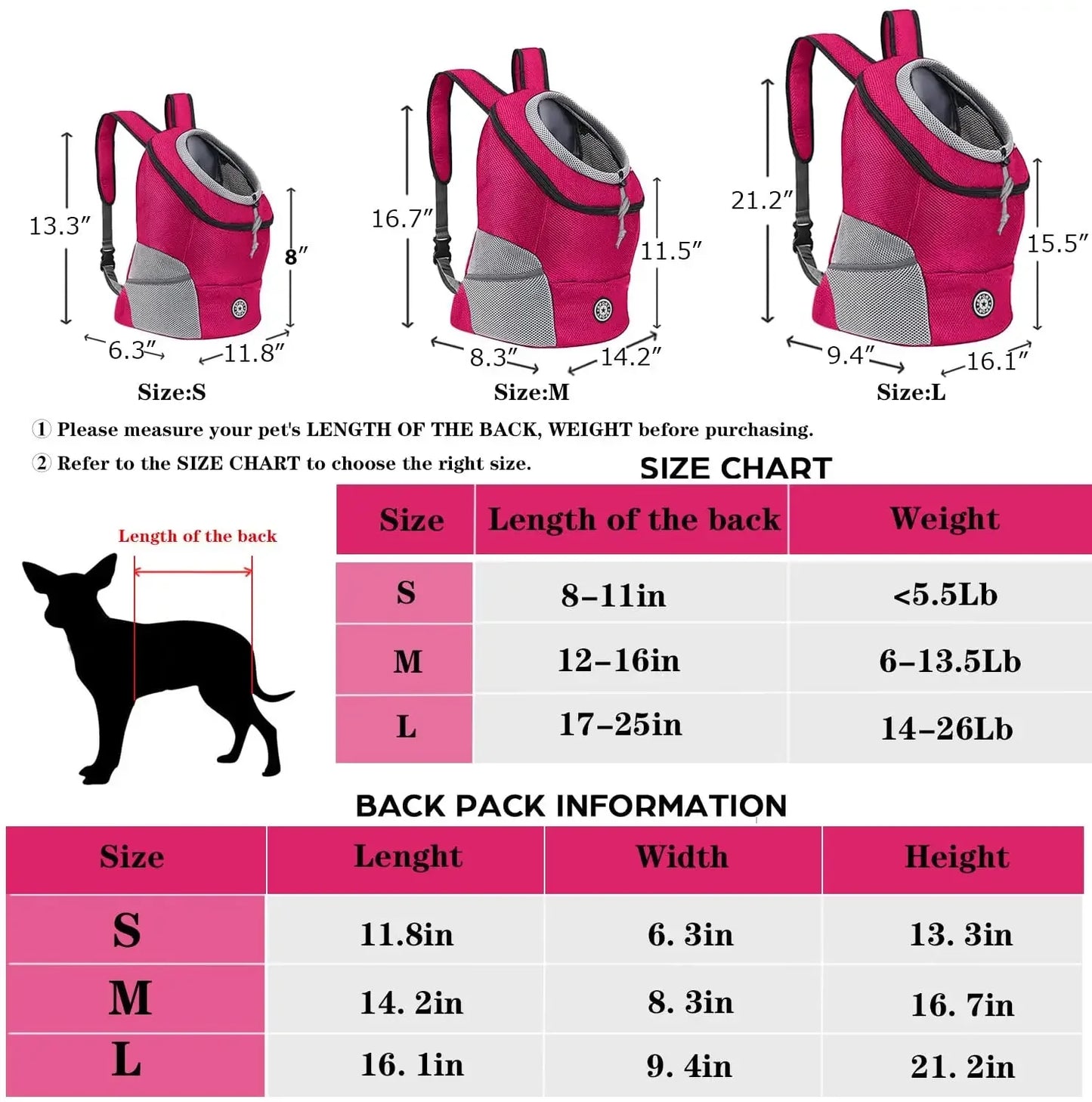 Double Shoulder Pet Travel Backpack