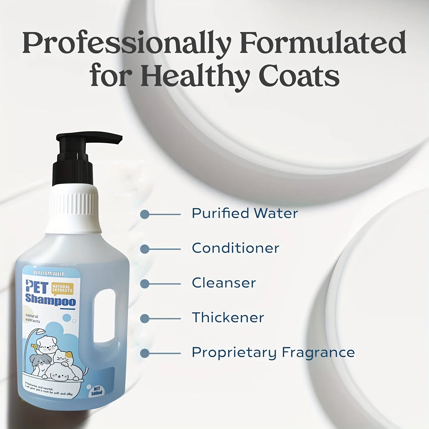 Gentle Pet Shampoo for Dogs & Cats