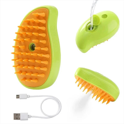 Electric Pet Grooming Brush with Spray