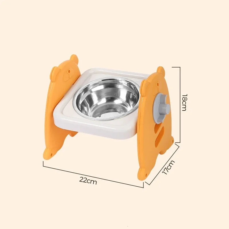 Elevated Adjustable Pet Bowl Set