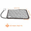 Heating pad with floral pattern and measurements