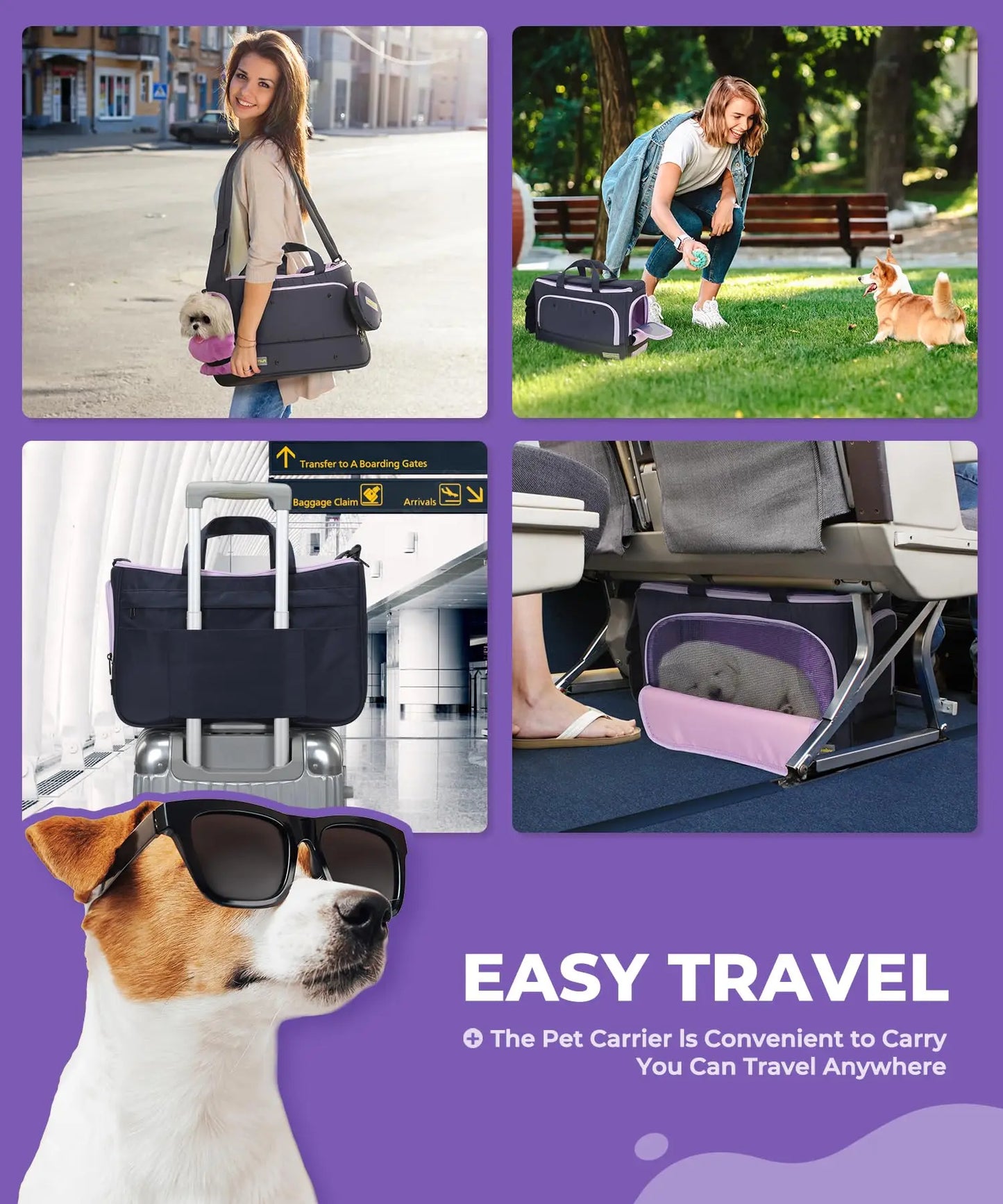 FluffyBaby Pet Travel Carrying Bag