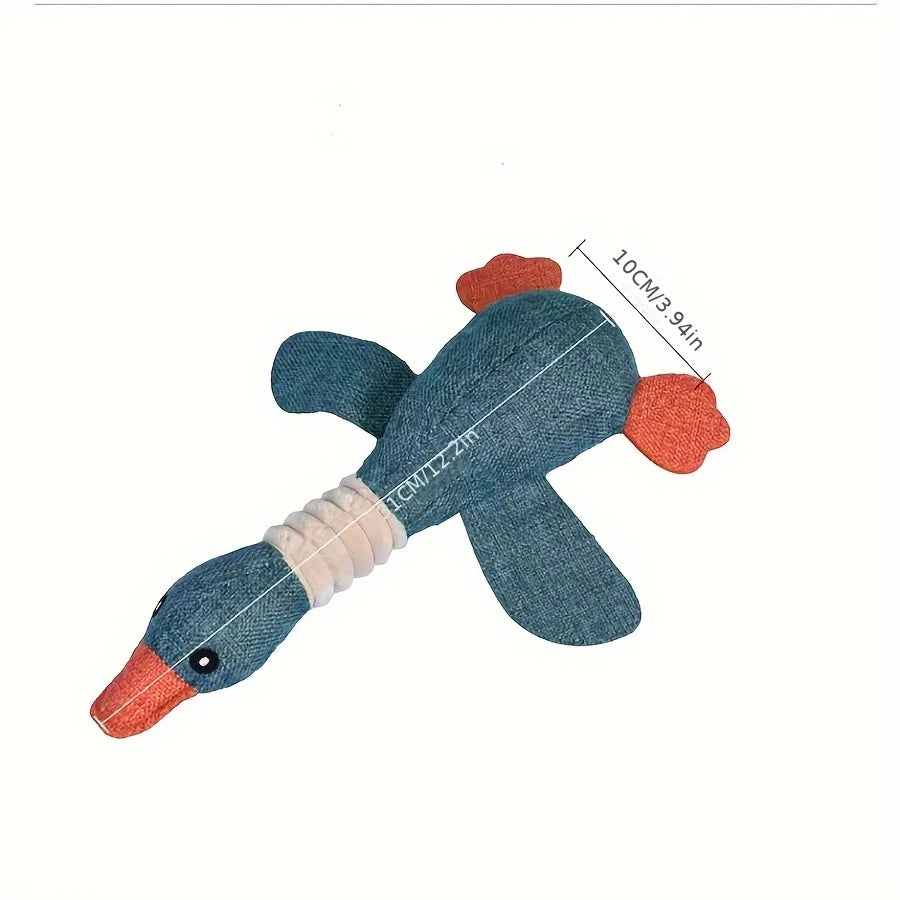 Squeak Dog Toy  with height and length shown