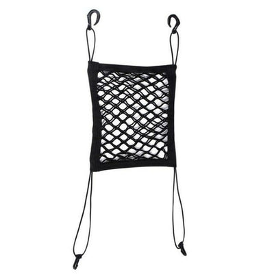 Black car netting organizer with hooks 