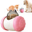 Interactive bear-shaped food dispenser made of safe ABS + PC, designed for cats and dogs.