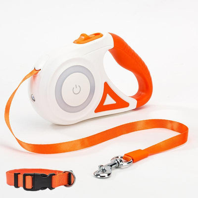 Automatic Pet Traction Rope With Retractable Leash And Collar