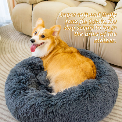 Fluffy Donut Pet Bed